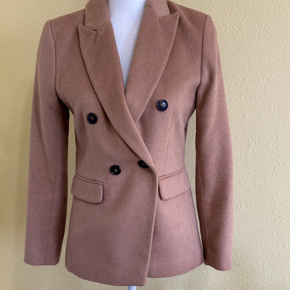 LOFT Women's Double-Breasted Brown Blazer